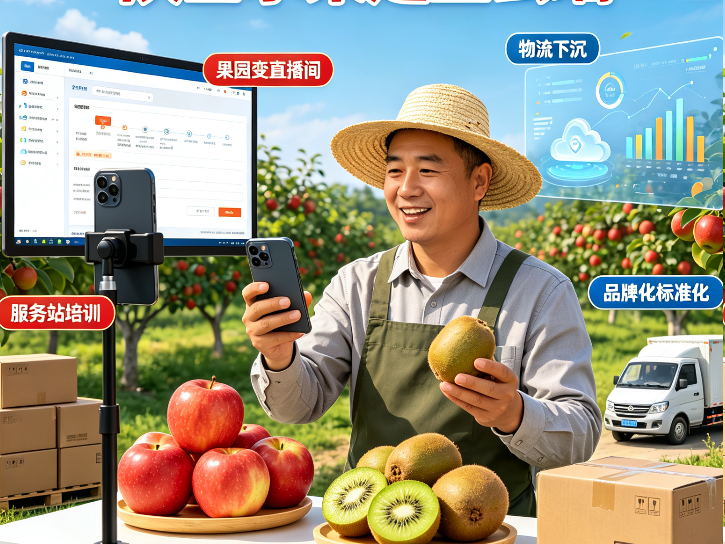 电商直播进果园,陕西水果走上“云端”